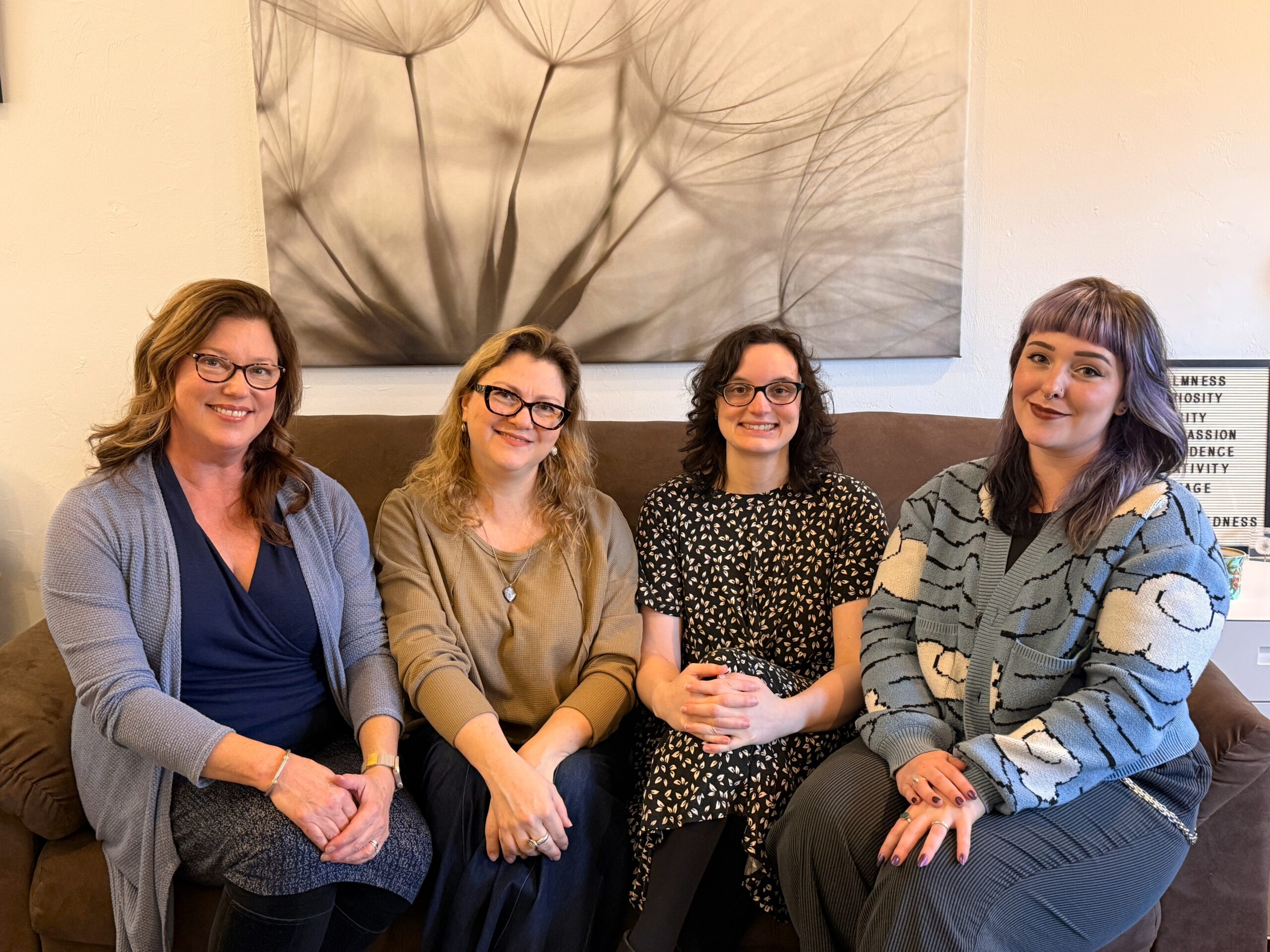 Mae Beckmann, Lisa Wolcott, Galena Vaysberg, Katie Hughes, and Jenny Banks